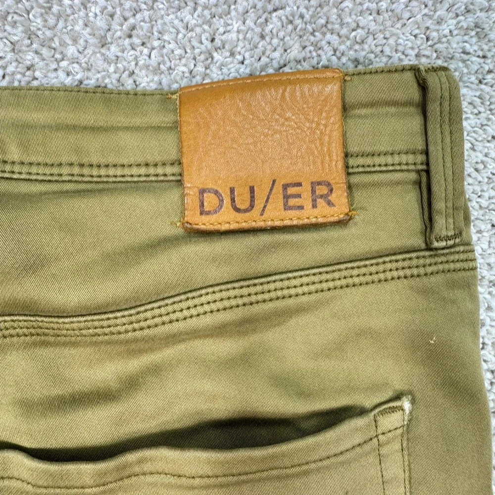 DU/ER N2X Slim Fit Pants Mens 34x34 Mustard Performance Khaki Chino